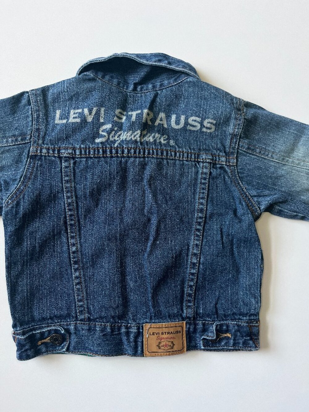 Toddler Unisex, 2T, vintage-style faded denim jean jacket, Levi Strauss, 2007